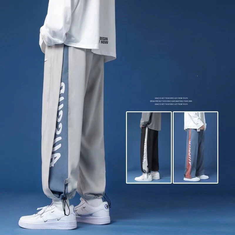 Men's Graphic Printed Sweatpants 2022 Autumn Hip Hop Fashion Drawstring Trousers Casual Loose Male Streetwear Leggings Pants