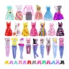Doll Accessories for Barbie Doll Clothes Mixed Mini Dress Up Set Fashion Clothes High Heels Shoes Doll Part Children Toy Gifts - Image 3