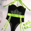 SINGREINY Fashion Halter Sheer Sexy Playsuits Women Corset Mesh Underwear Bikini French Erotic Porn Backless Lingerie Bodysuits