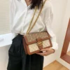Fashon High-End Women' Bag 2023 Luxury Trendy Messenger Shoulder Bag Retro Small Square Bag Ladies Chain Shoulder Bag Handbags - Image 4