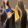 13x6 Straight Lace Front Wig Brazilian 360 Lace Frontal Wig HD Transparent Lace Wigs For Women Human Hair 30Inch 4x4 Closure Wig