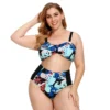 Plus Size Push Up Bikini Sets for Women 2022 Fashion Printing High Waist Bathing Suit Two Pieces Big Size Beachwear Swimsuit - Image 3