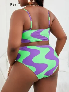 Perl Plus Size Bikini Set Sexy Two Piece Set Matching Swimsuit for Women Female Summer Clothing Bathing Suit Swimwear - Image 4