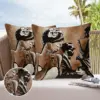 2pcs Pillowcase Woman Singer Piano Musical Instrument Retro Cushion Cover Sofa Throw Pillowcase Bedroom Home Decor Pillow Cases