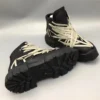 High Top Man Short Boot Lace Up Woman Men Thick Bottom Designer Boot - Image 3