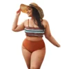 2023 New Women Swimwear Plus Size Push Up Bikinis Set High Waist Swimsuit Larges Big Plussize Swimming Suits Bathing Beachwear - Image 6