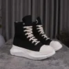 Rmk Owews Men Women High-top Platform Boots Canvas Lace-up Casual Sneakers Unisex Black Luxury Rick Designer Ankle Boots - Image 5