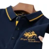 MLSHP Summer 100% Cotton Men's Polo Shirts High Quality Short Sleeve Solid Color Embroidery Business Casual Male T-shirts 4XL - Image 5