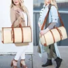 2024 Fashion Large PU Folding Suit Storage Bag Women High Capacity Luggage Handbag Travel Sport Outdoor Multi Function Organizer - Image 6