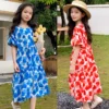 Girls Floral Dress Summer Puff Sleeve Elegant Beach Princess Dresses for Kids Travel Casual Teen Children Clothes 13 14 15 Years - Image 6