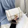 Embroidery Thread Small PU Leather Crossbody Bags For Women 2022 Trend Handbag Female Casual Branded Shoulder Handbags New - Image 3