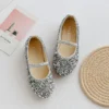 Spring New Girls Princess Shoes 2024 Sequin Children Performance Shoes Shallow Breathable Kids Ballet Flats Fashion Girls Shoes - Image 3