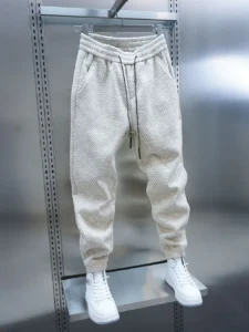 Latest Fashion Harem Pants Zebra Striped Trousers Thickened Warm Outdoor Sweatpant High Quality Luxury Brand Men's Clothing - Image 5