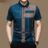 Men's Polo Shirt Business Casual Summer Short Sleeves Tops Pattern Print Button T Shirt Loose Clothes Fashion Polo T Shirt - Image 5