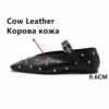 FEDONAS 2024 New Rivets Women Flats Genuine Leather Buckles Spring Summer Fashion Soft Leather Shoes Mary Jane Flats Shoes Woman - Image 2