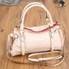 Large Capacity Women Handbag Pu Leather Tote Bag Vintage Washed Leather Shoulder Bag Quality Bag for Women bolsos aesthetic - Image 5