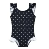 Wednesday Addams Cosplay Costume Fancy Girls Swimwear 2023 Summer Kids Gothic Black Bikini Beach Party Vintage Floral Swimsuit - Image 4