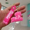 Fashion Cute Barbie High Heels Sign Cartoon Keychain Accessories Small Schoolbag Pendant Toy for Girl Collection Decoration Gift - Image 3