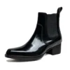 Black Increase Heels Boots Shoes for Men Luxury Real Cow Leather Designer Patent Leather Man Dress Shoes 2024 Wedding Party Suit - Image 6