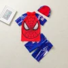 Baby Boys Swimwear Spiderman Avengers Captain America Print 3 Pcs Set Float Bathing Children Surfing Suit Kid Cartoon Beach Wear - Image 2