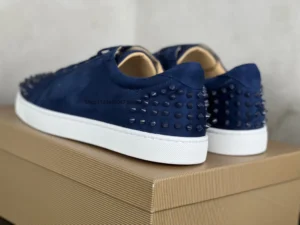 Luxury Men's Shoes Red Sole Shoes for Men Rivet Designer Sneakers Couples Casual Flat Shoes size 48 - Image 3
