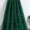 TIGENA 92cm Tiered Maxi Tulle Skirt Women 2024 New Spring Summer Elegant Layers High Waist Pleated Tutu Mesh Long Skirt Female