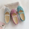 Spring New Girls Princess Shoes 2024 Sequin Children Performance Shoes Shallow Breathable Kids Ballet Flats Fashion Girls Shoes - Image 4