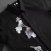 Spring New Flower Embroidered Long Sleeved Shirt for Men's Business Office Formal Dress Shirts Social Party Banquet Men Clothing - Image 2