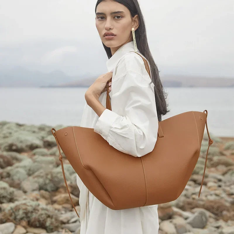 Underarm Bag Shoulder Bag Luxury Armpit Women's Bag Tote Shopping Bag Genuine Leather Ladies Niche Design New Fashion Handbag