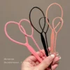 1set Black Blue Pink Ponytail Creator Plastic Loop Topsy Pony Clip Hair Braid Maker Styling Tools Accessories Women Girls Kids - Image 4
