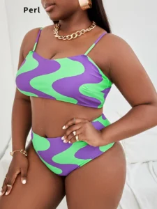 Perl Plus Size Bikini Set Sexy Two Piece Set Matching Swimsuit for Women Female Summer Clothing Bathing Suit Swimwear - Image 3