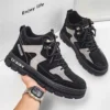 Men New Boots Work Men Casual Shoes Fashion Pattern Designer Shoes Safety Leather Platform Man Ankle Boots Botas Para Hombre - Image 2