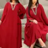 Eid 2023 Morocco Muslim Party Dress Women Abaya Ramadan Turkey Islamic Vestidos Elegant India Moroccan Kaftan Arab Elbise