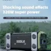SODLK S1032 320W High-Power Bluetooth Speaker TWS Wireless Karaoke Sound System Outdoor 6D Surround Subwoofer 24000mAh Battery