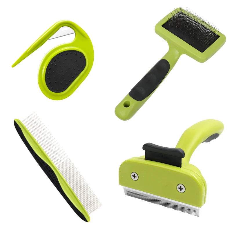 New Dog Hair Remover Brush Pet Open Knot Comb Cat Puppy Hair Fur Shedding Grooming Trimmer Comb Blade Comb Cat Brush
