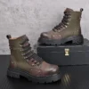 New Arrival Men Popular Casual Ankle Boots Spring Autumn Luxury Designer Retro Trending Metal Decoration British Style Sneakers - Image 2