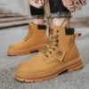 Walking Ankle Boots for Men Outdoor Boots Luxury Brands Men's Booties Winter New High Top Casual Safety Shoes Classic Designer 7 - Image 4