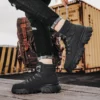 New Men Boots Autumn Winter Casual Shoes Designer Luxury Platform Cowboy Tactical Military Walking Shoes Leather Ankle Sneakers - Image 4
