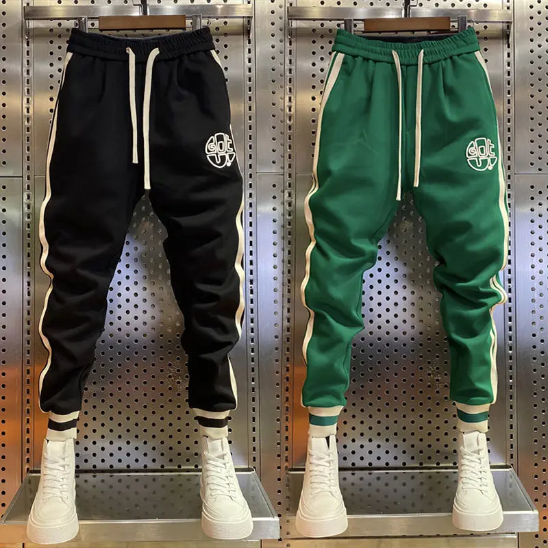 High-quality Outdoor Jogging Sports Pants Fashion Embroidered Striped Trousers Luxury Designer Brand Clothing