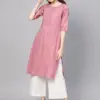 Fashionable and high-end New India imported traditional short sleeved women's ethnic style top Kurta