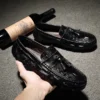 Spring New Tassel Casual Shoes Men Shoes Loafers Genuine Leather Business Shoes Comfortable Moccasin Adult Shoes Driving Shoes - Image 5
