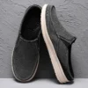 Summer Mens Casual Shoes Slip on Half Shoes New Arrival Canvas Shoes Breathable Muller Footwear Comfy Flats Handmade Lazy Shoes - Image 4
