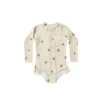 Summer RC Baby Girls Long Sleeve One-piece Swimsuit Set Toddler Girl Sunscreen Floral Bikini Suits Kids Swimwears Bodysuit 1-12Y - Image 3