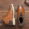 Winter Warm Men Boots, Designer Handmade Pu Leather Ankle Boots for Men, High Quality Cotton Chelsea Male Boots Botas Masculinas - Image 3