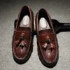 Spring New Tassel Casual Shoes Men Shoes Loafers Genuine Leather Business Shoes Comfortable Moccasin Adult Shoes Driving Shoes - Image 3