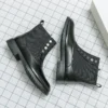 Men's Classical Chelsea Boots Green Slip-On Cowboy Boots Men Fashion Ankle Boot Mens Designer Casual Short Boots High-Top Shoes - Image 6
