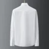 Spring New Flower Embroidered Long Sleeved Shirt for Men's Business Office Formal Dress Shirts Social Party Banquet Men Clothing - Image 4