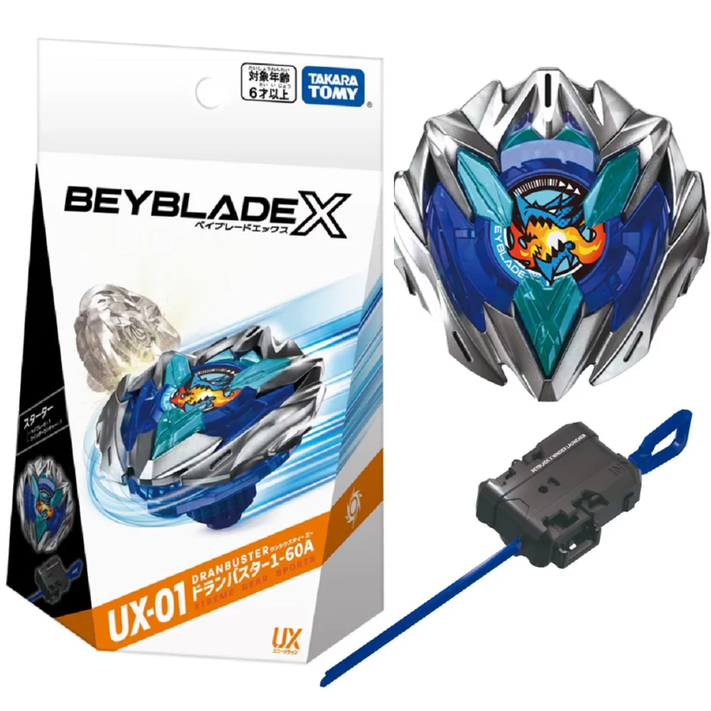 Original Takara Tomy Beyblade X UX 01 Starter Drumbuster 1-60A