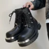 New Original Style Men's Platform Boots Fashion Height Increasing Leather Boots Men Designer Derby Shoes Street Men Chunky Boots - Image 3