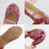 Spring New Girls Princess Shoes 2024 Sequin Children Performance Shoes Shallow Breathable Kids Ballet Flats Fashion Girls Shoes - Image 6
